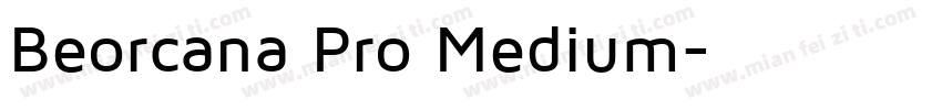 Beorcana Pro Medium字体转换